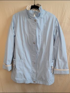 Vintage Mackintosh New England Light Blue Utility Jacket with Stand Collar